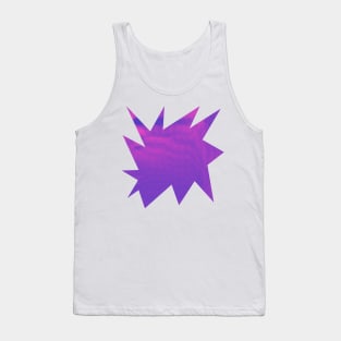 Retro Comic Halftone Purple Burst Tank Top